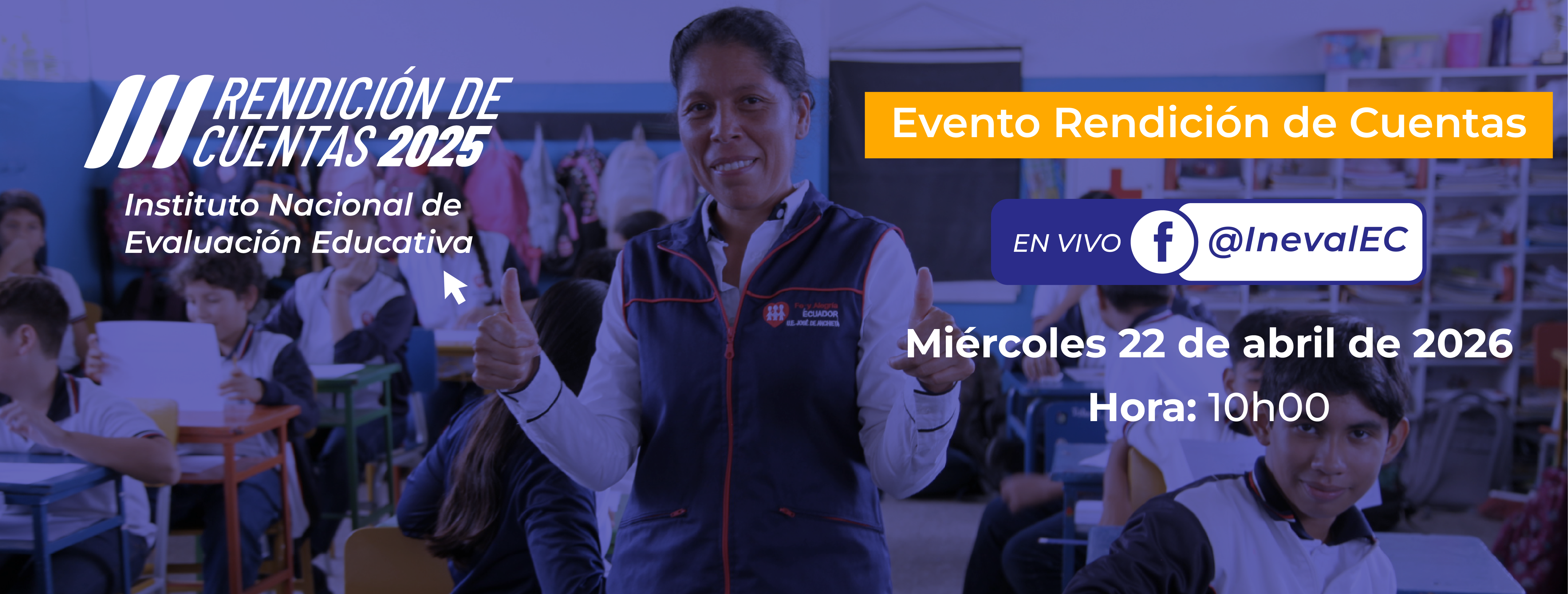 Transmisión en vivo de la deliberación pública Ineval 2025